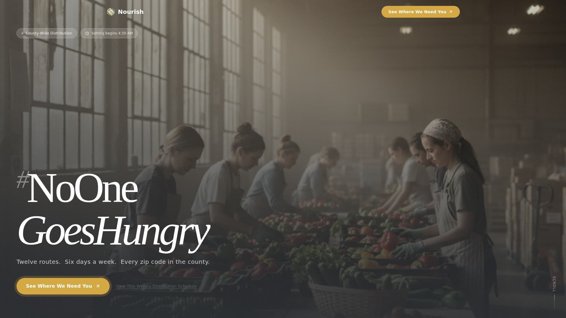 Sustain — Compassionate Food Access Landing Page Template