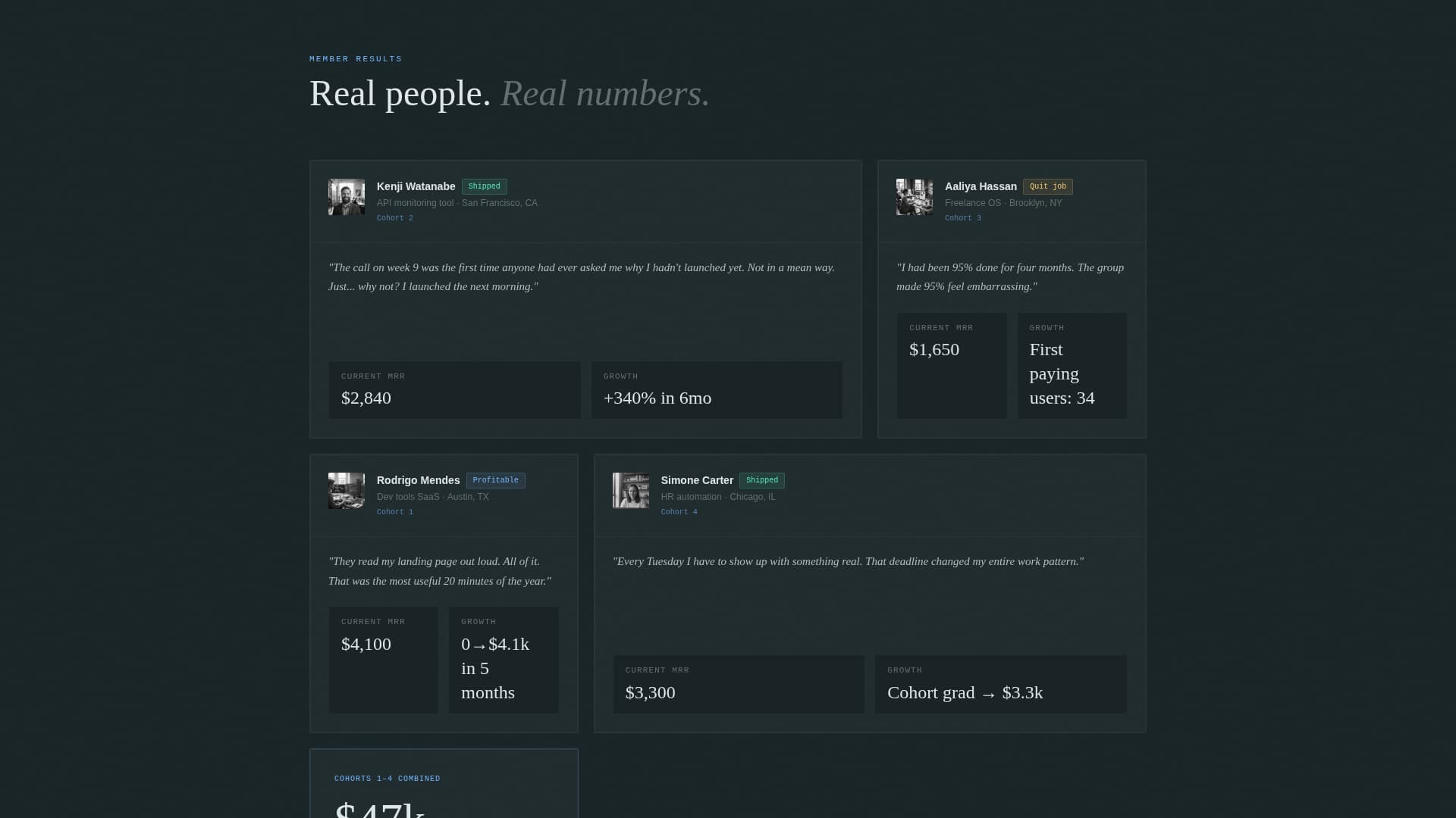 Shiplog - Earnest Founder Landing Page Template