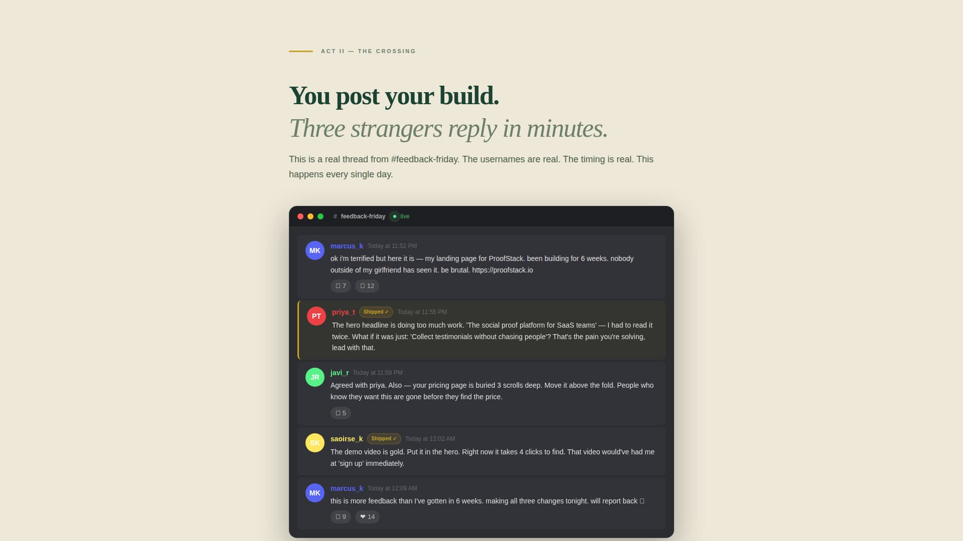 Indie Hackers Community Reviews Website Template