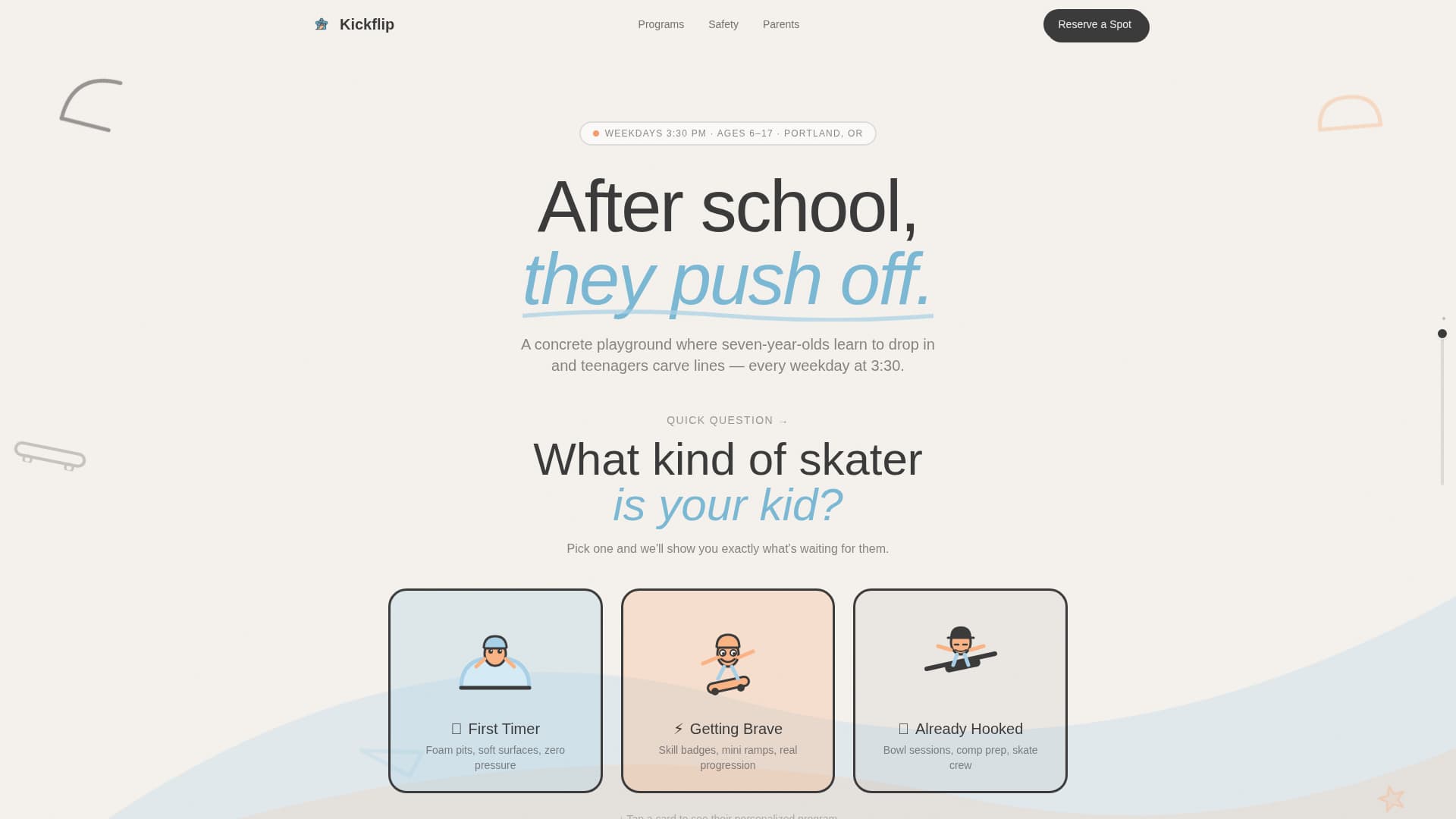Kids Skateboarding Reviews Website Template