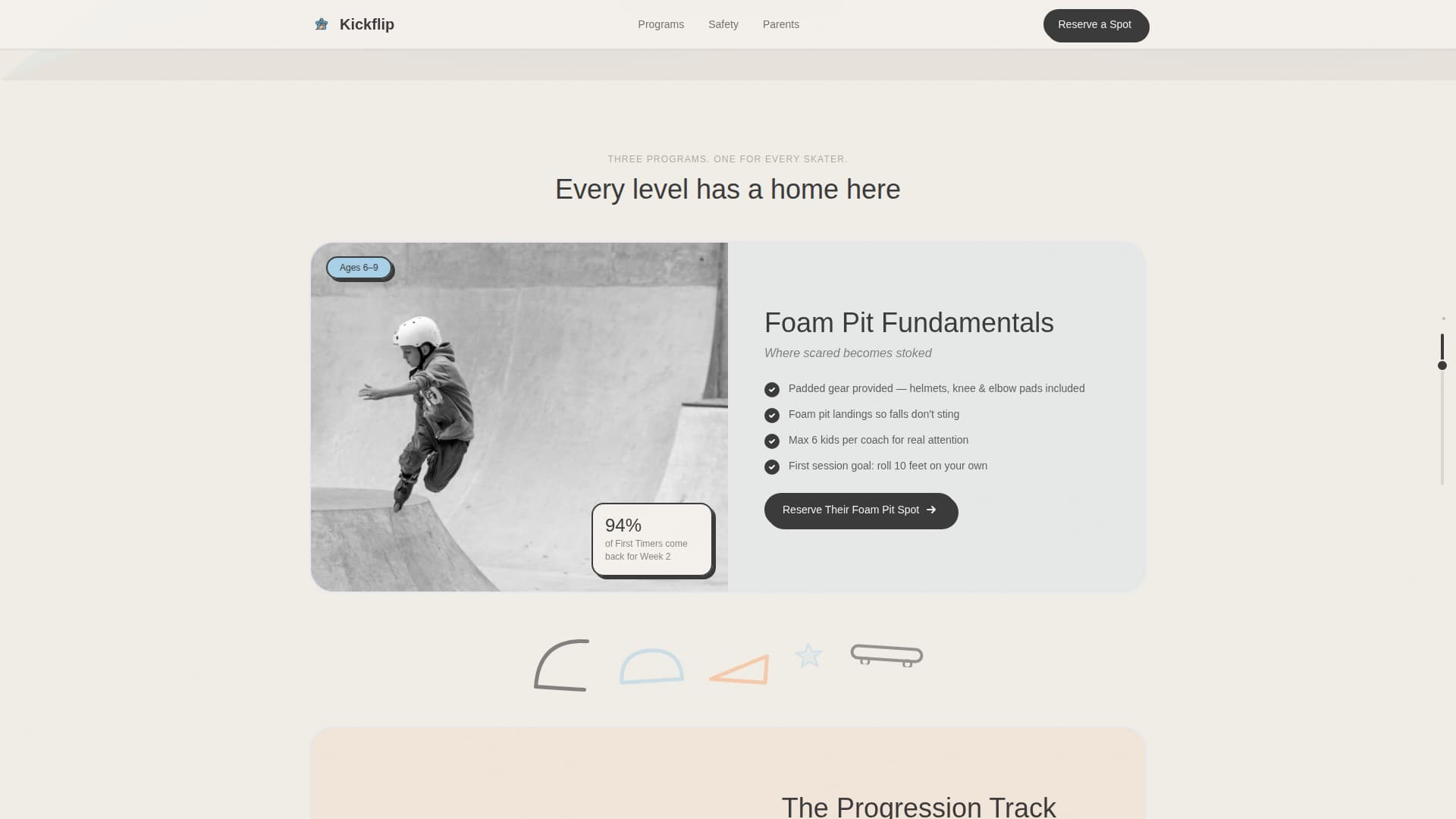 Kids Skateboarding Reviews Website Template
