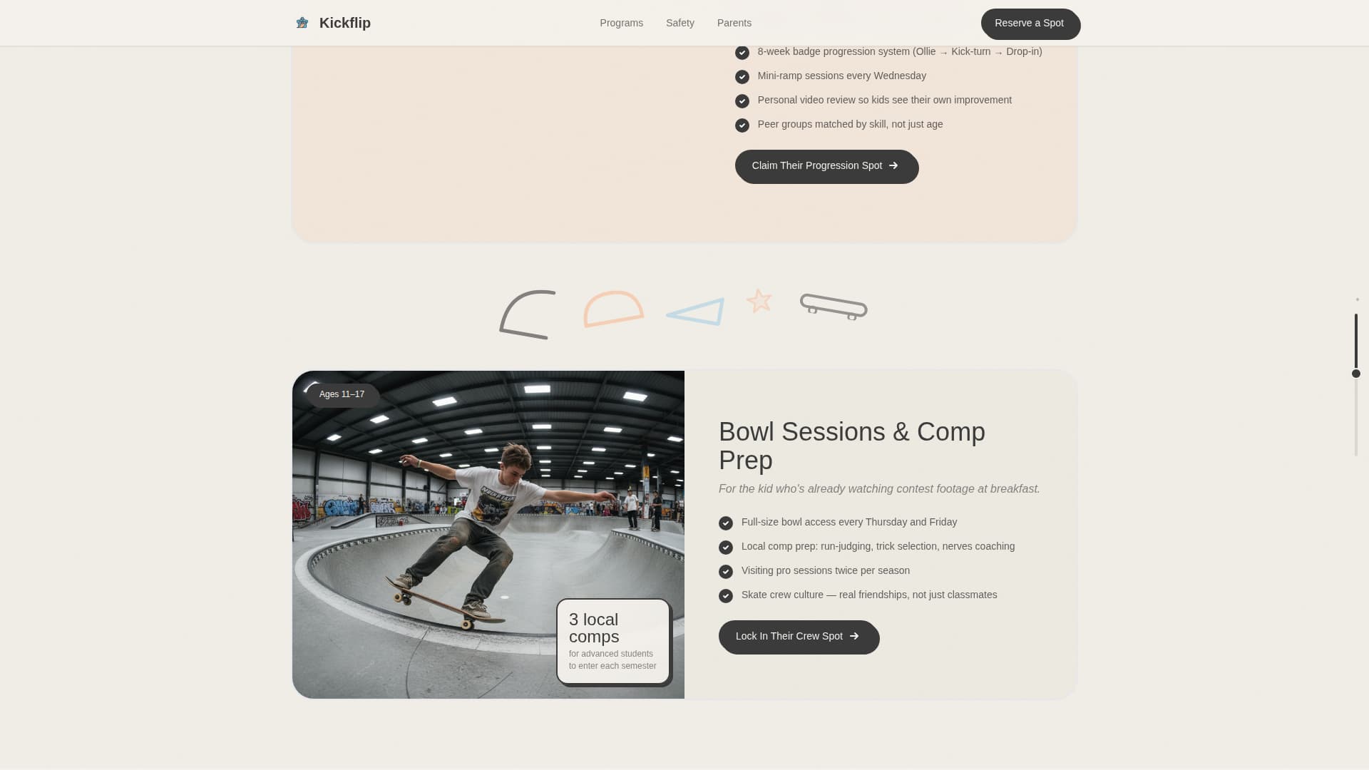 Kids Skateboarding Reviews Website Template