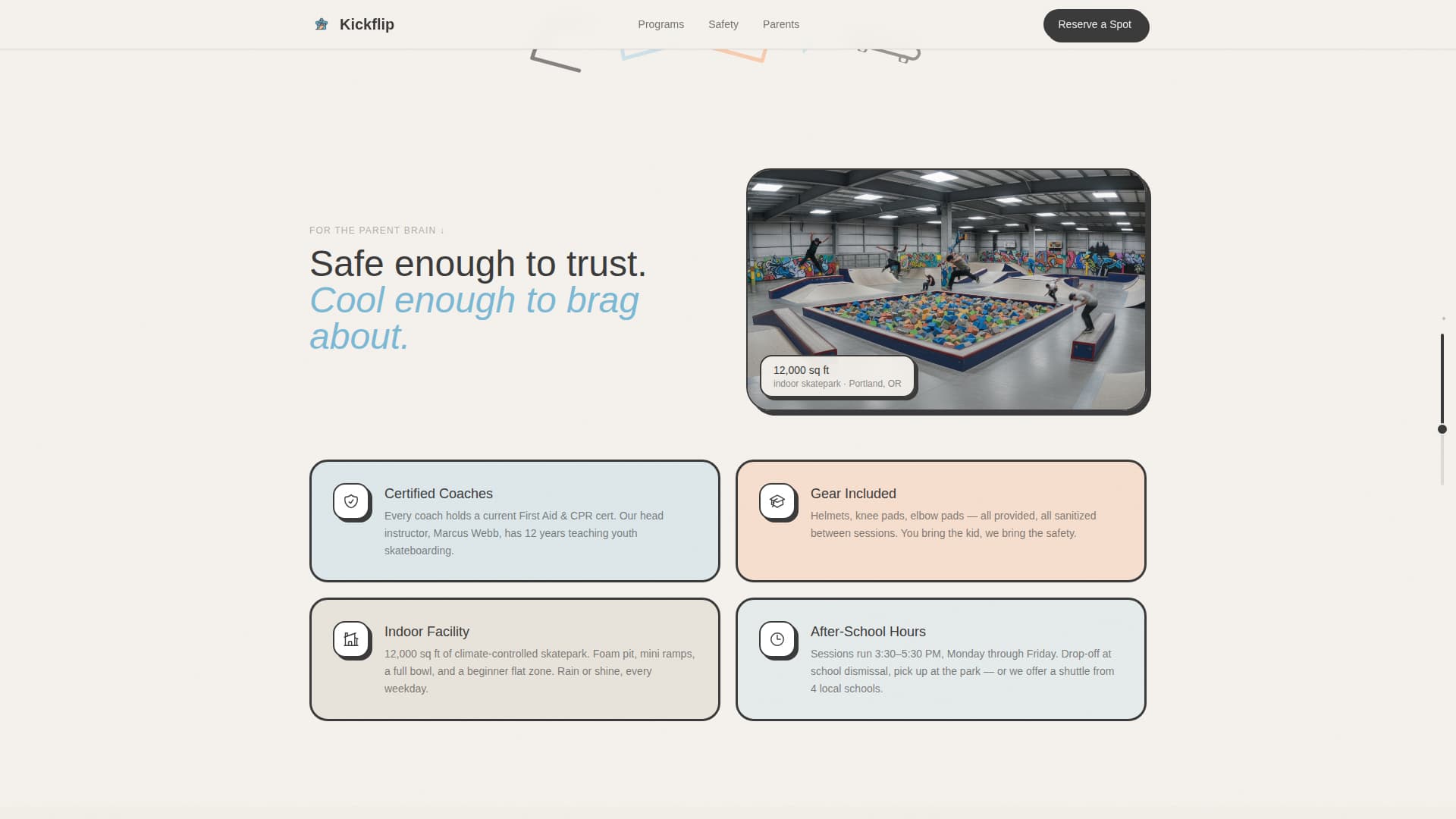 Kids Skateboarding Reviews Website Template