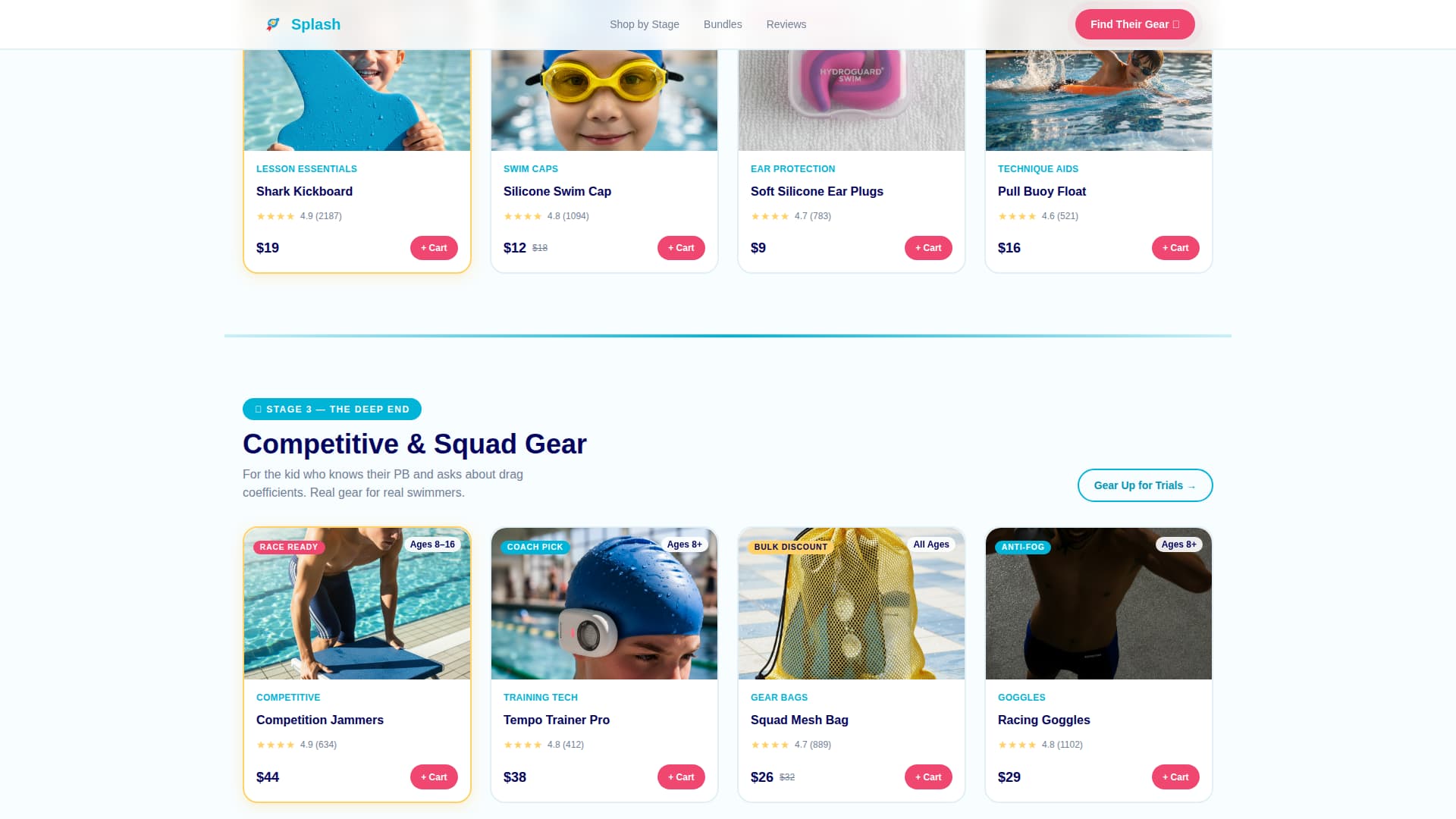 Kids Swimming Advanced Professional Website Template