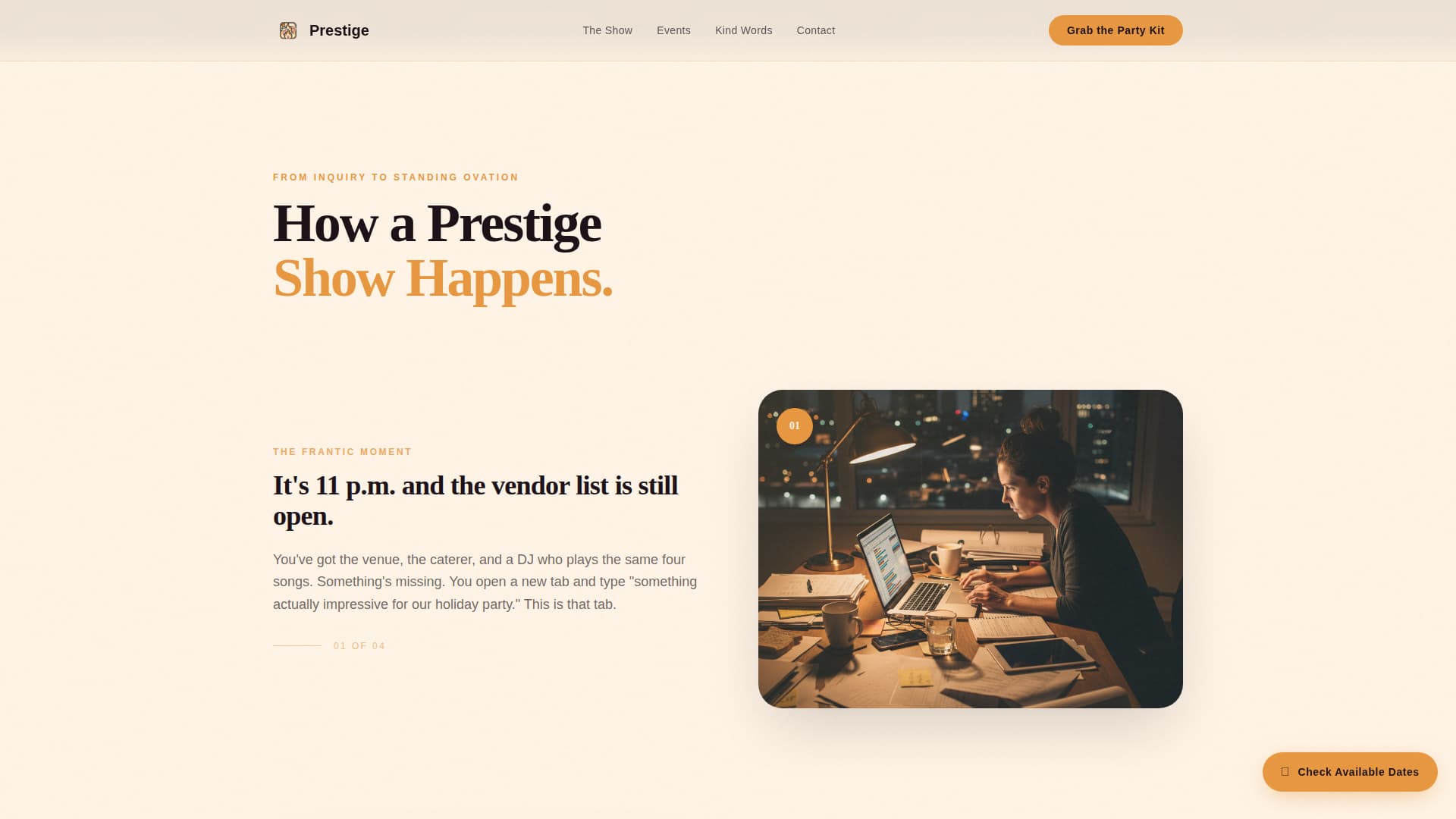 Kids Party & Entertainment Professional Website Template