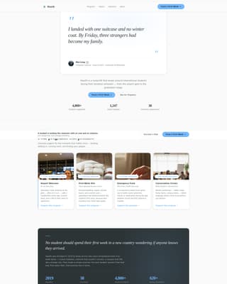 Immigrant & Refugee Support Reviews & Social Proof Website Template