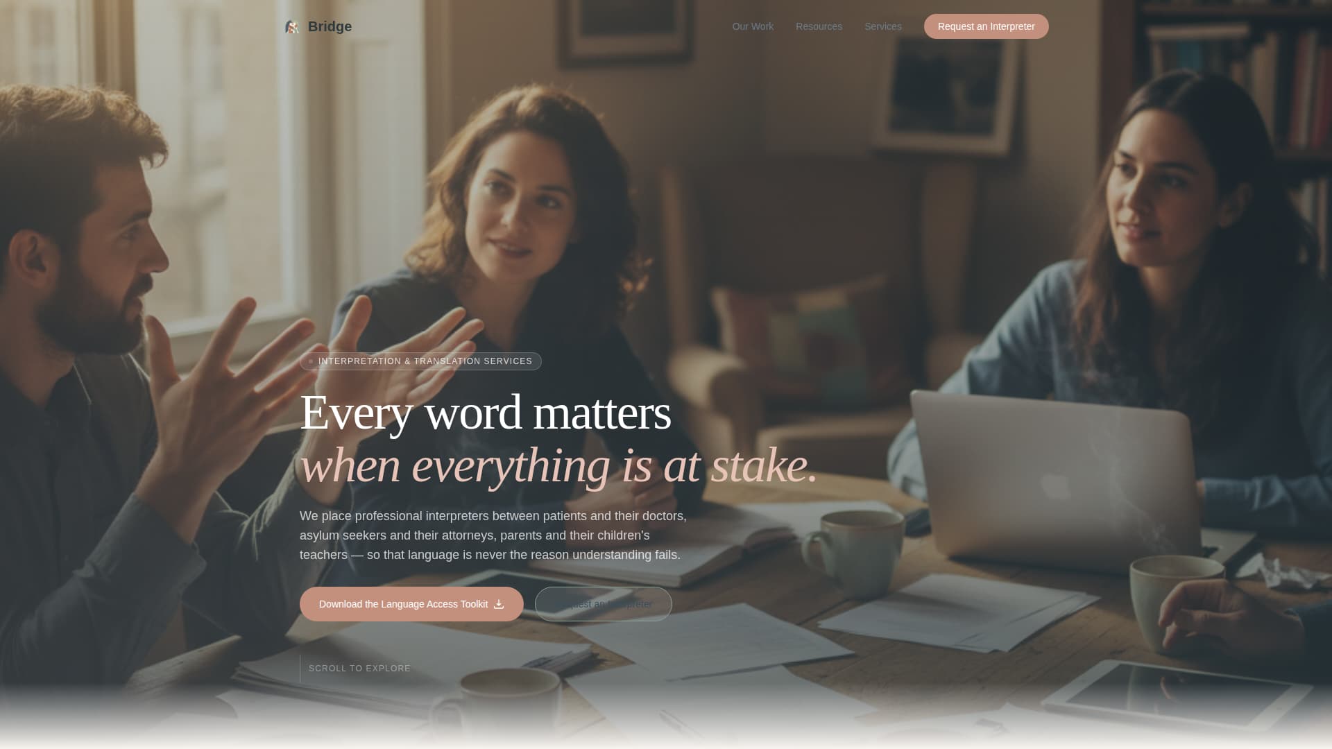 Specialist Immigrant & Refugee Support Professional Website Template
