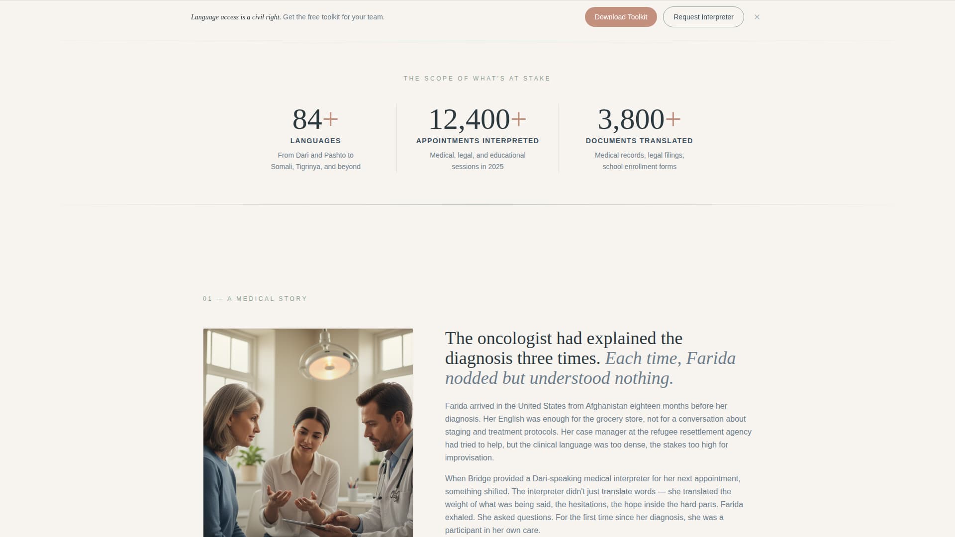 Specialist Immigrant & Refugee Support Professional Website Template