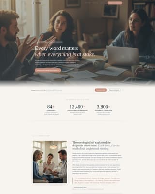 Specialist Immigrant & Refugee Support Professional Website Template