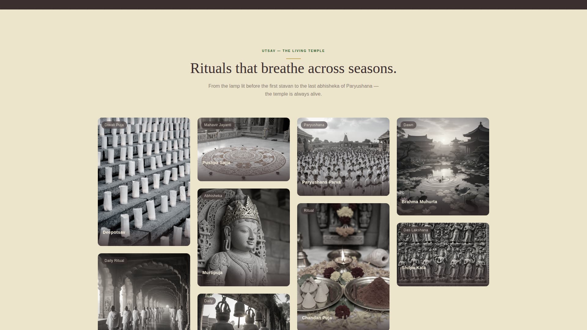 Specialist Temple & Hindu Organization Appointment Booking Website Template