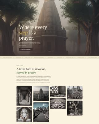 Specialist Temple & Hindu Organization Appointment Booking Website Template