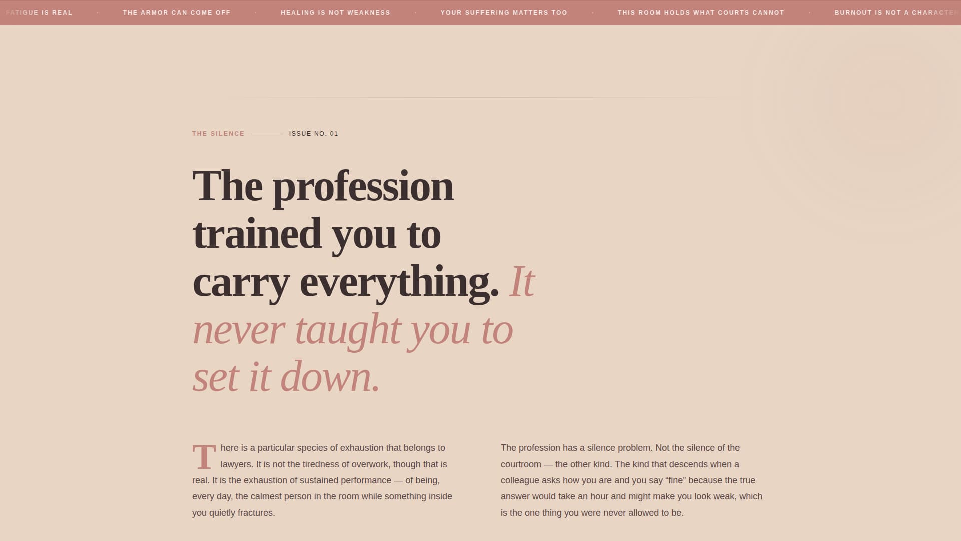 Practicehealing - Restorative Lawyers Landing Page Template
