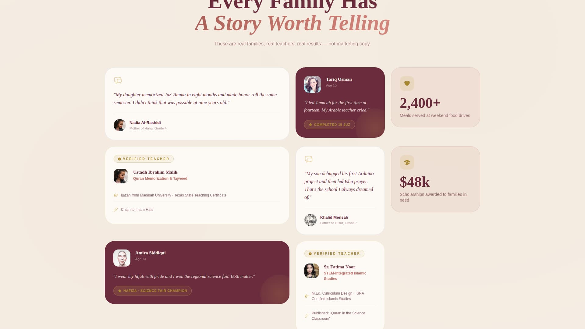 Iqra - Inspiring Islamicschool Landing Page Template