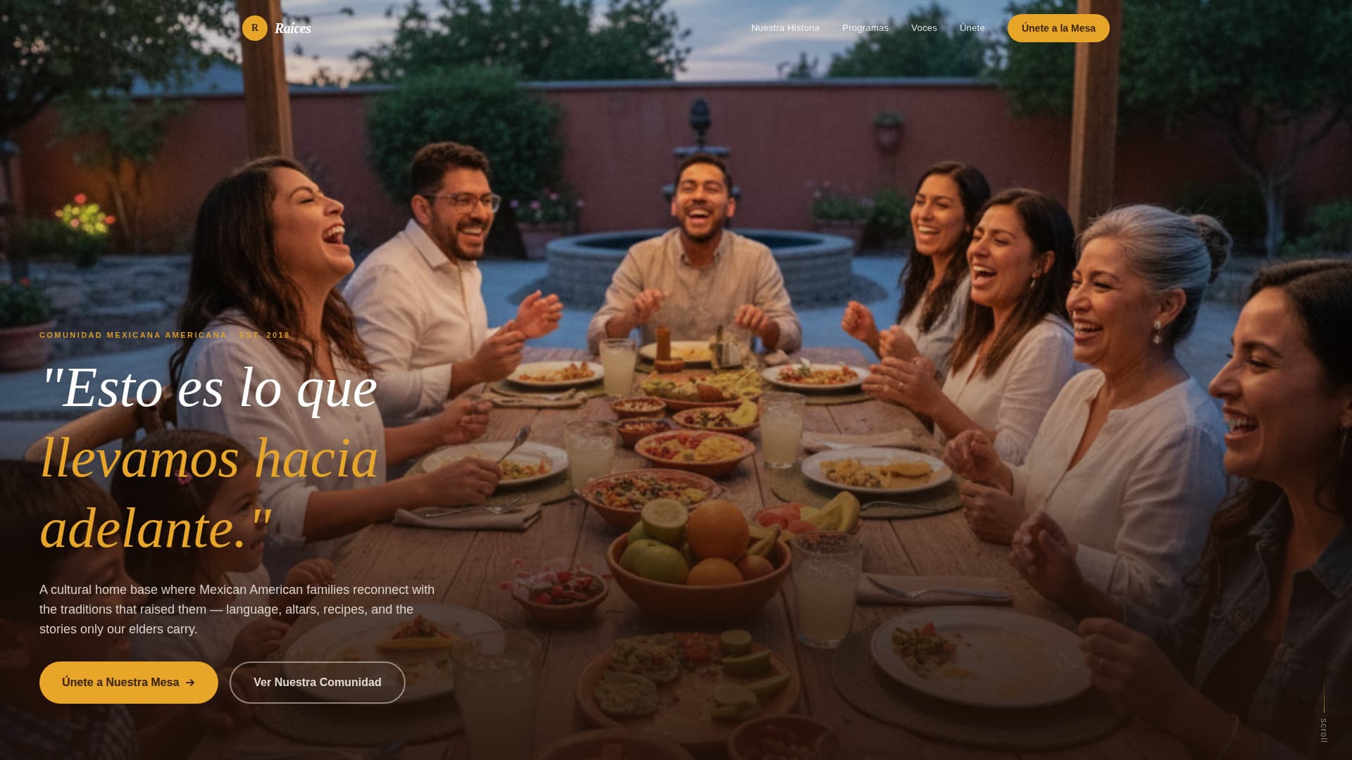 Latin American Community Portfolio & Case Study Website Template