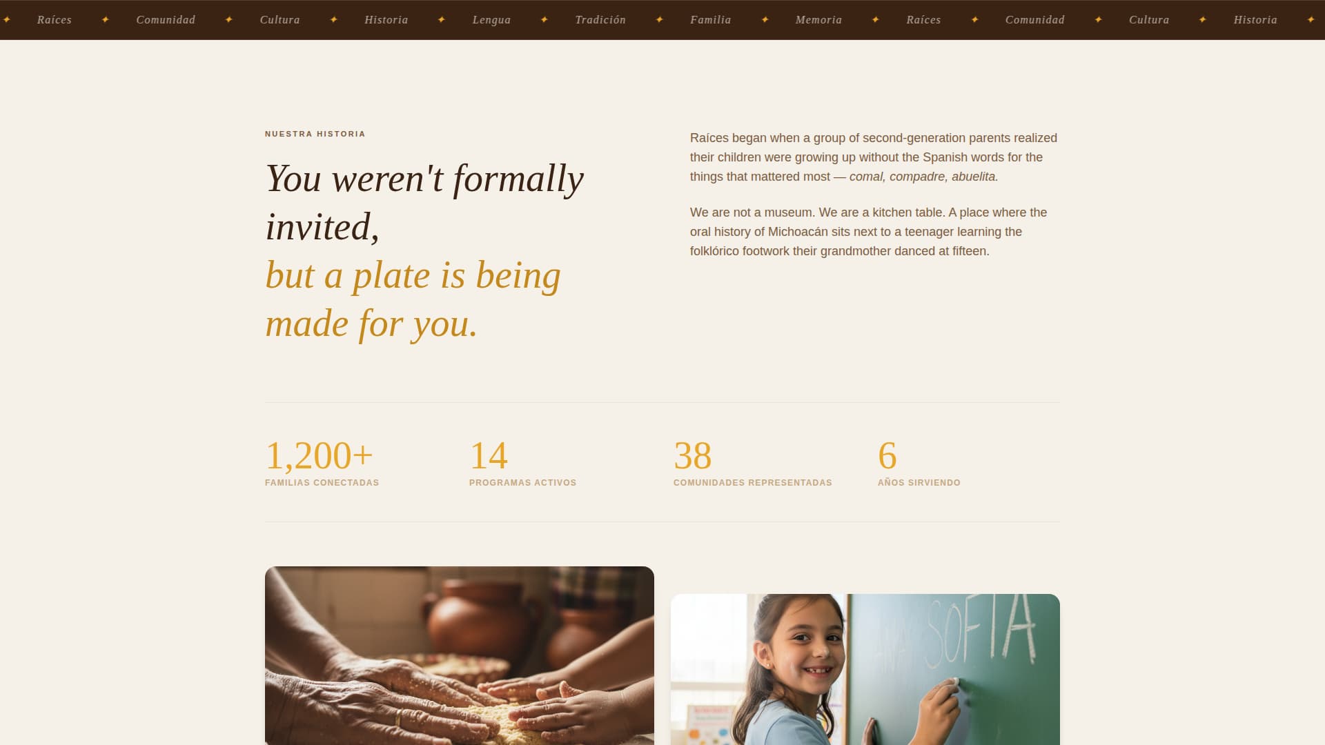 Latin American Community Portfolio & Case Study Website Template