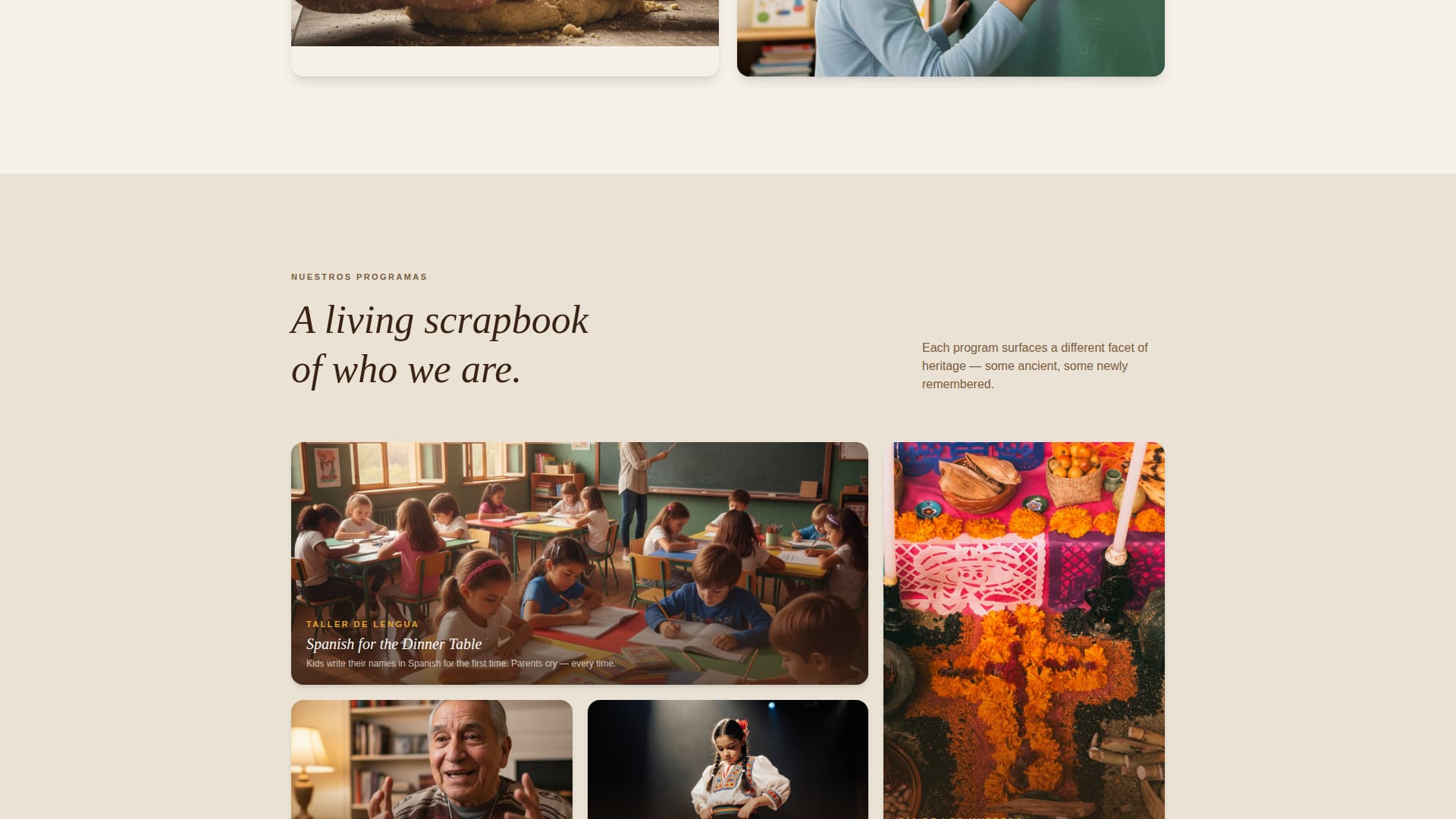 Latin American Community Portfolio & Case Study Website Template