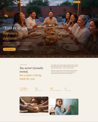 Latin American Community Portfolio & Case Study Website Template