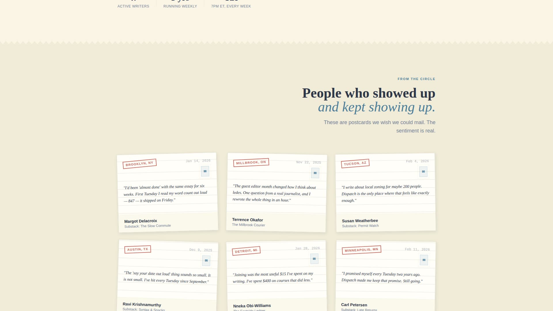 Dispatch - Civic Newsletter Landing Page Template