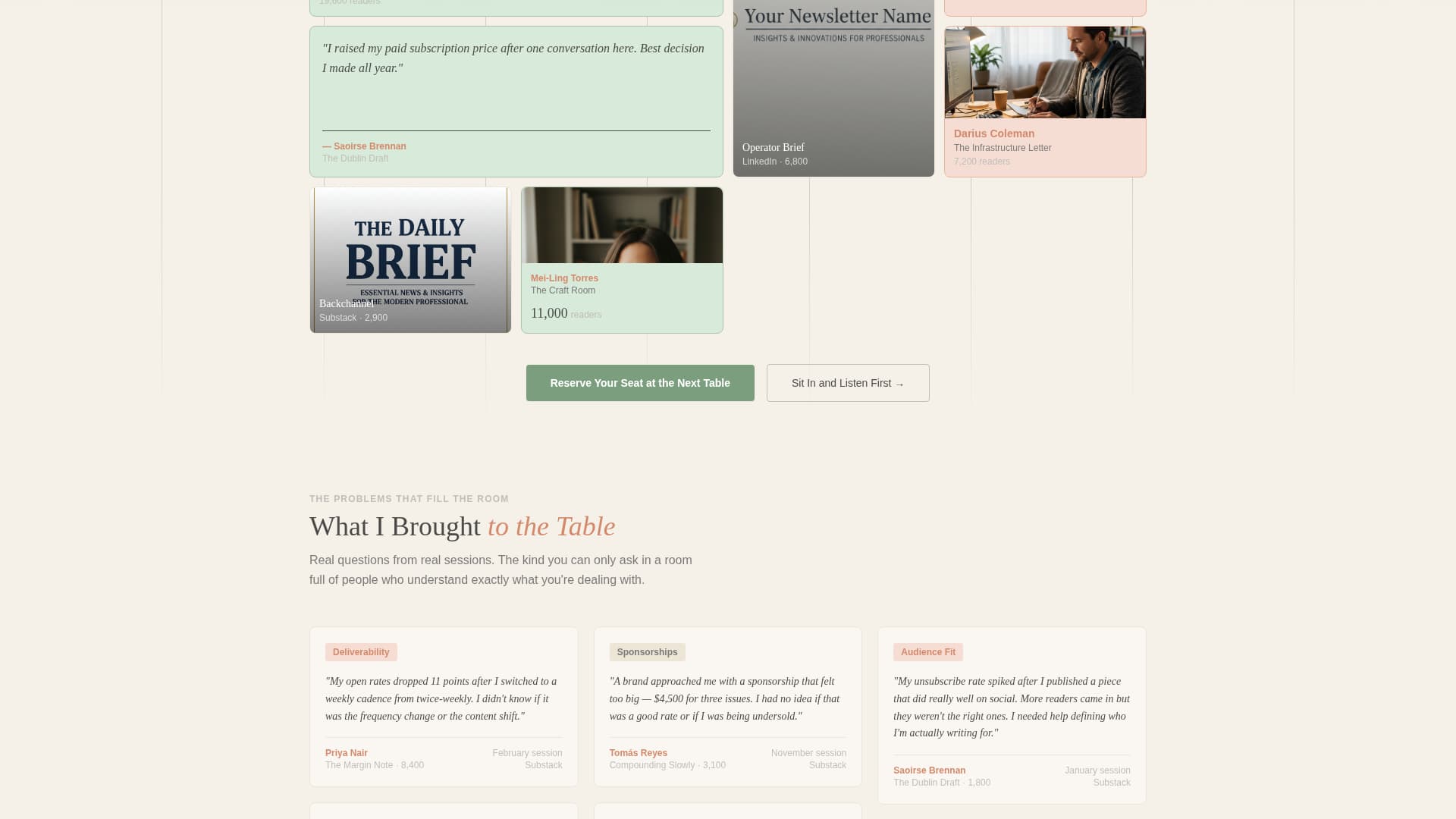 Dispatch - Earnest Newsletter Landing Page Template