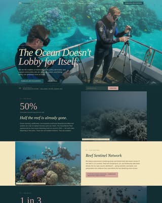 Tidewatch - Powerful Oceanconservation Landing Page Template
