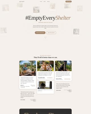 Hearth - Heartwarming Adoption Landing Page Template