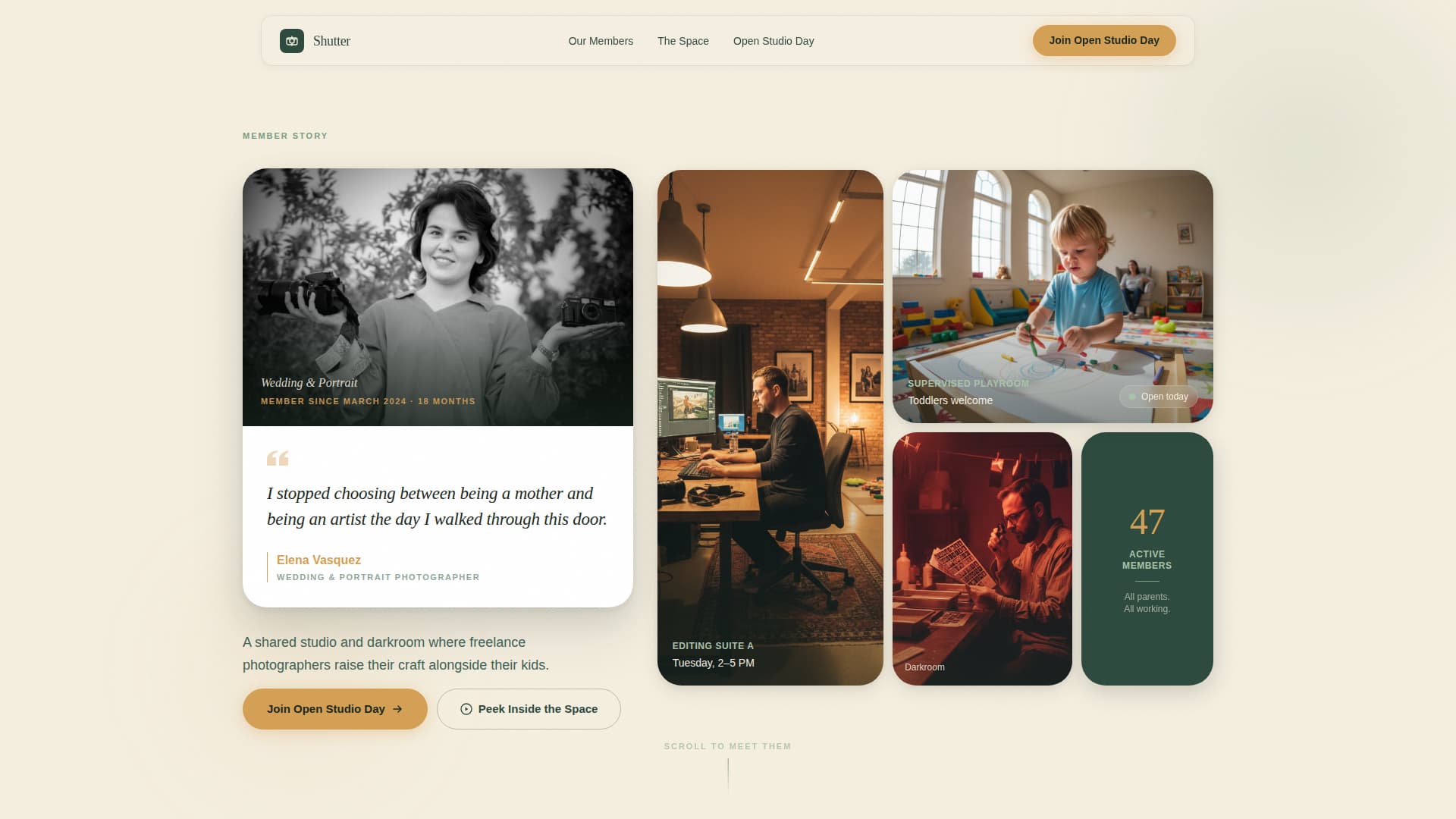 Shutter - Vibrant Photographers Landing Page Template
