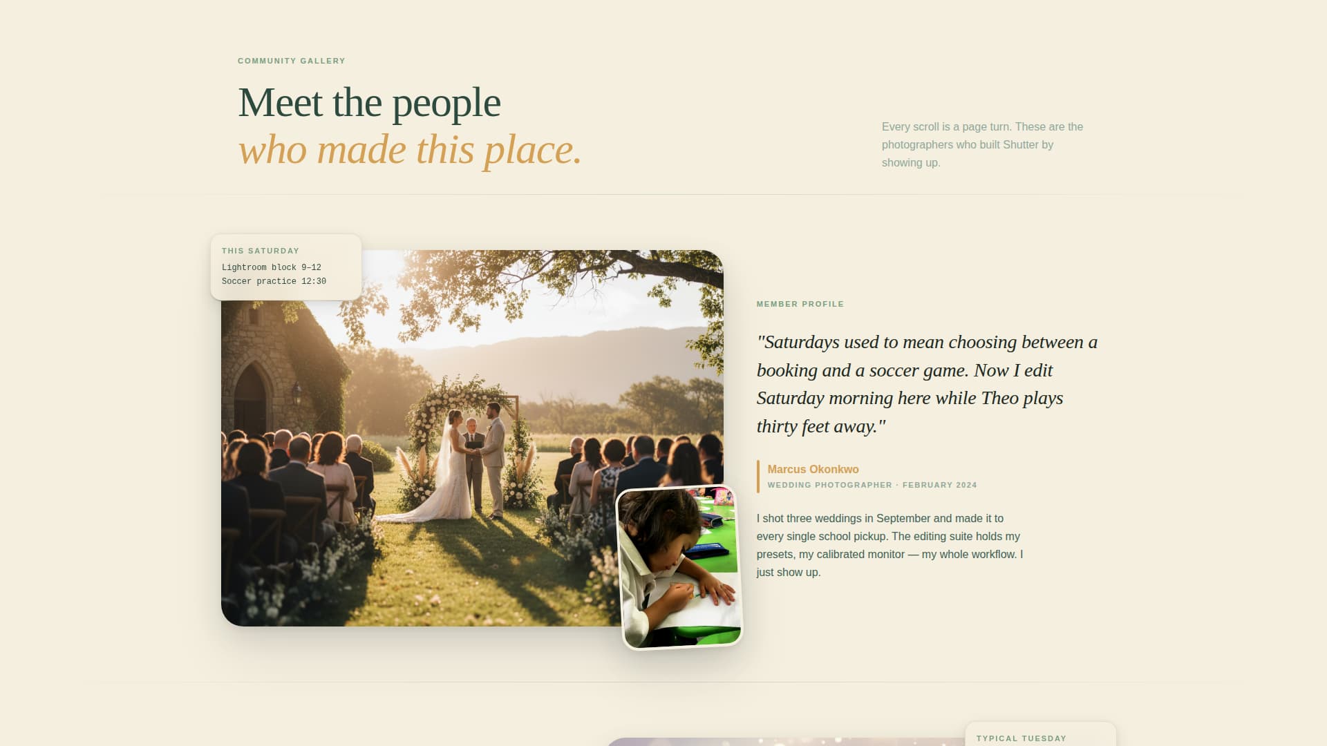 Shutter - Vibrant Photographers Landing Page Template