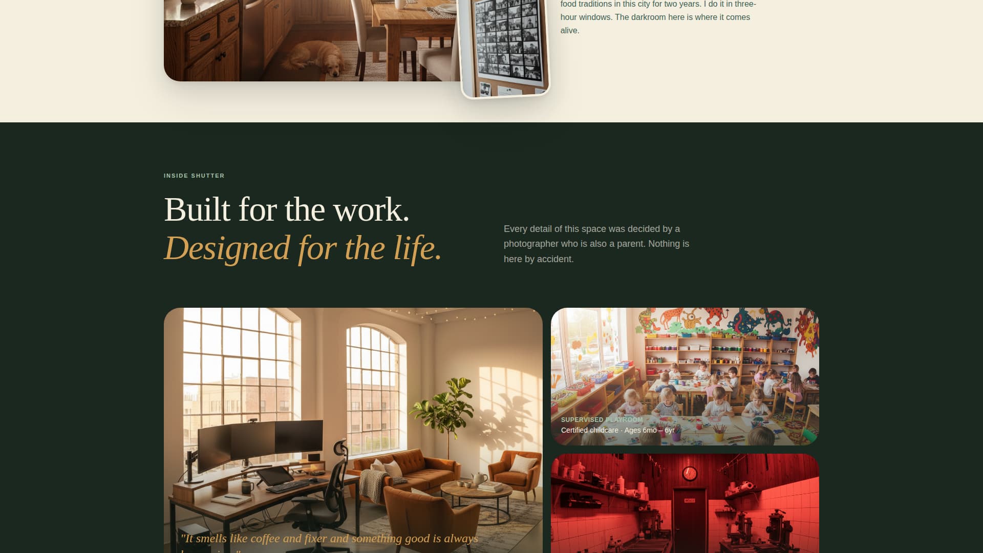 Shutter - Vibrant Photographers Landing Page Template