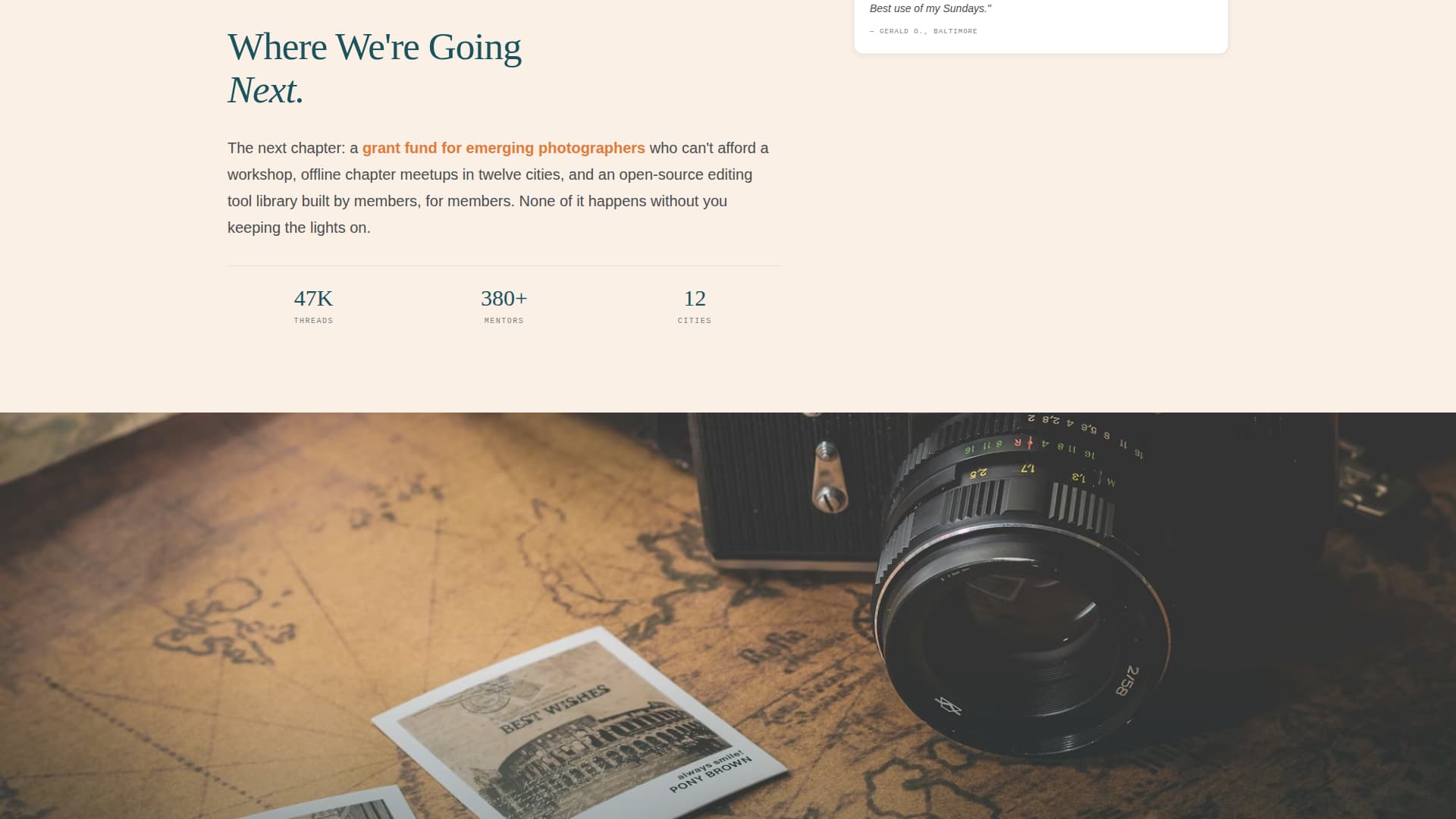 Darkroom - Vibrant Photographers Landing Page Template