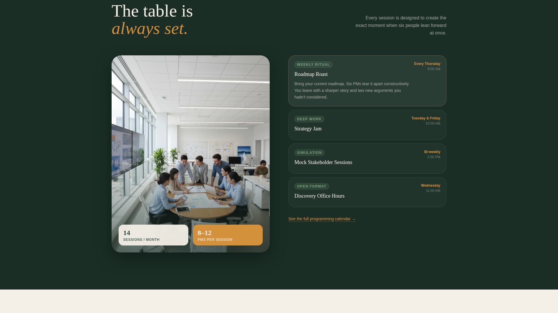 Standup - Focused Productmanagers Landing Page Template