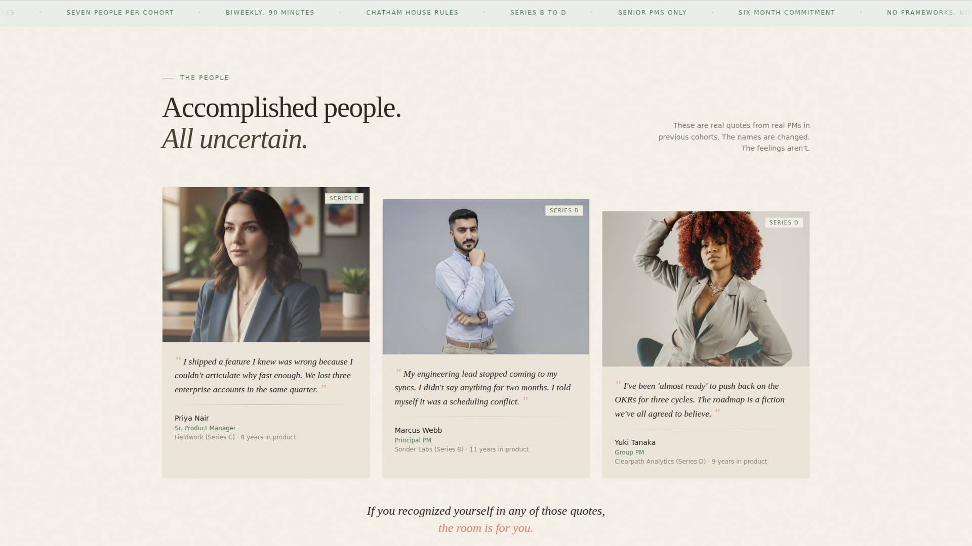 Convene - Transformative Productmanagers Landing Page Template