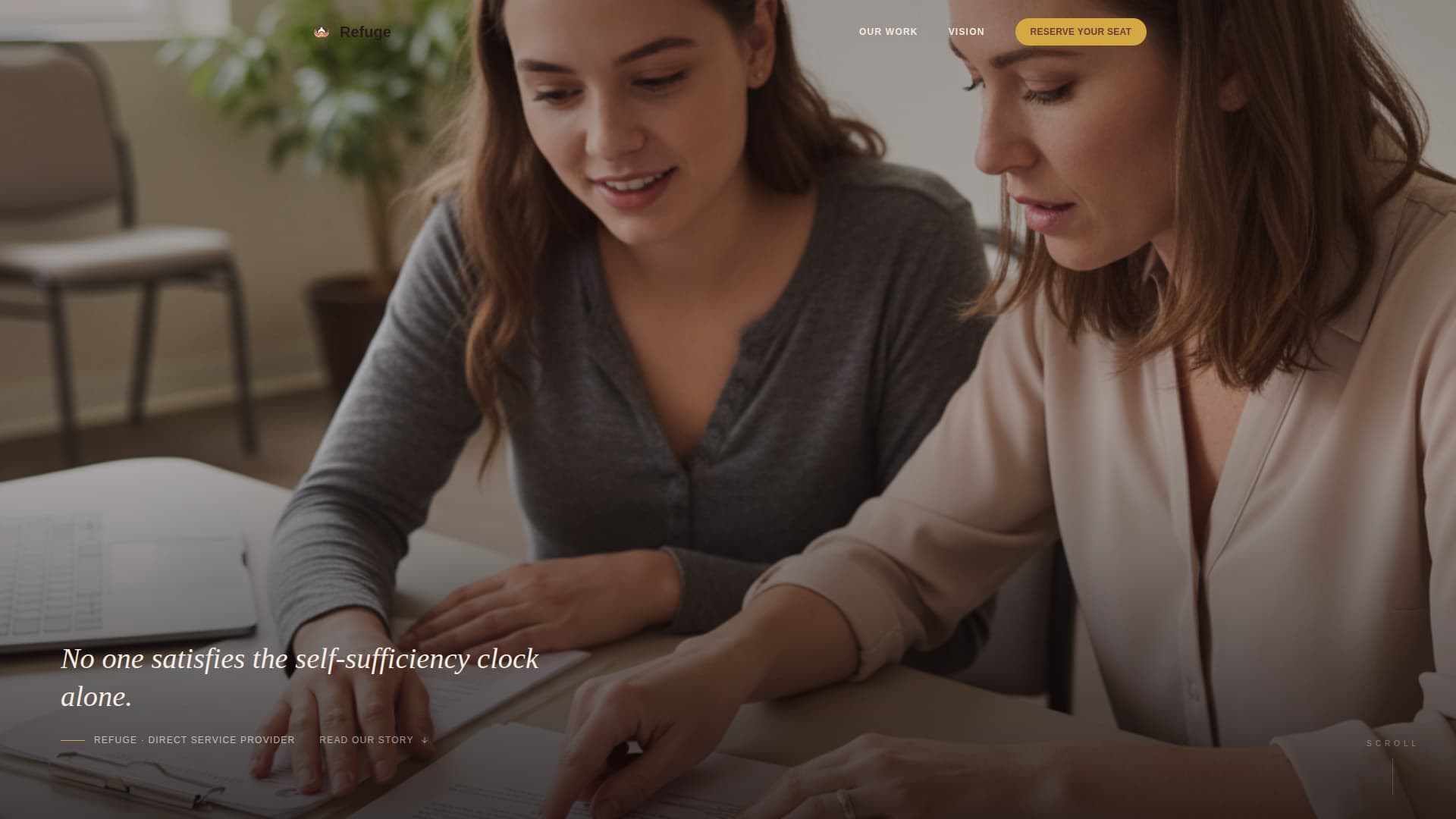 Refuge - Compassionate Migration Landing Page Template