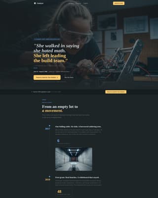 Education & Literacy Nonprofit Reviews Website Template