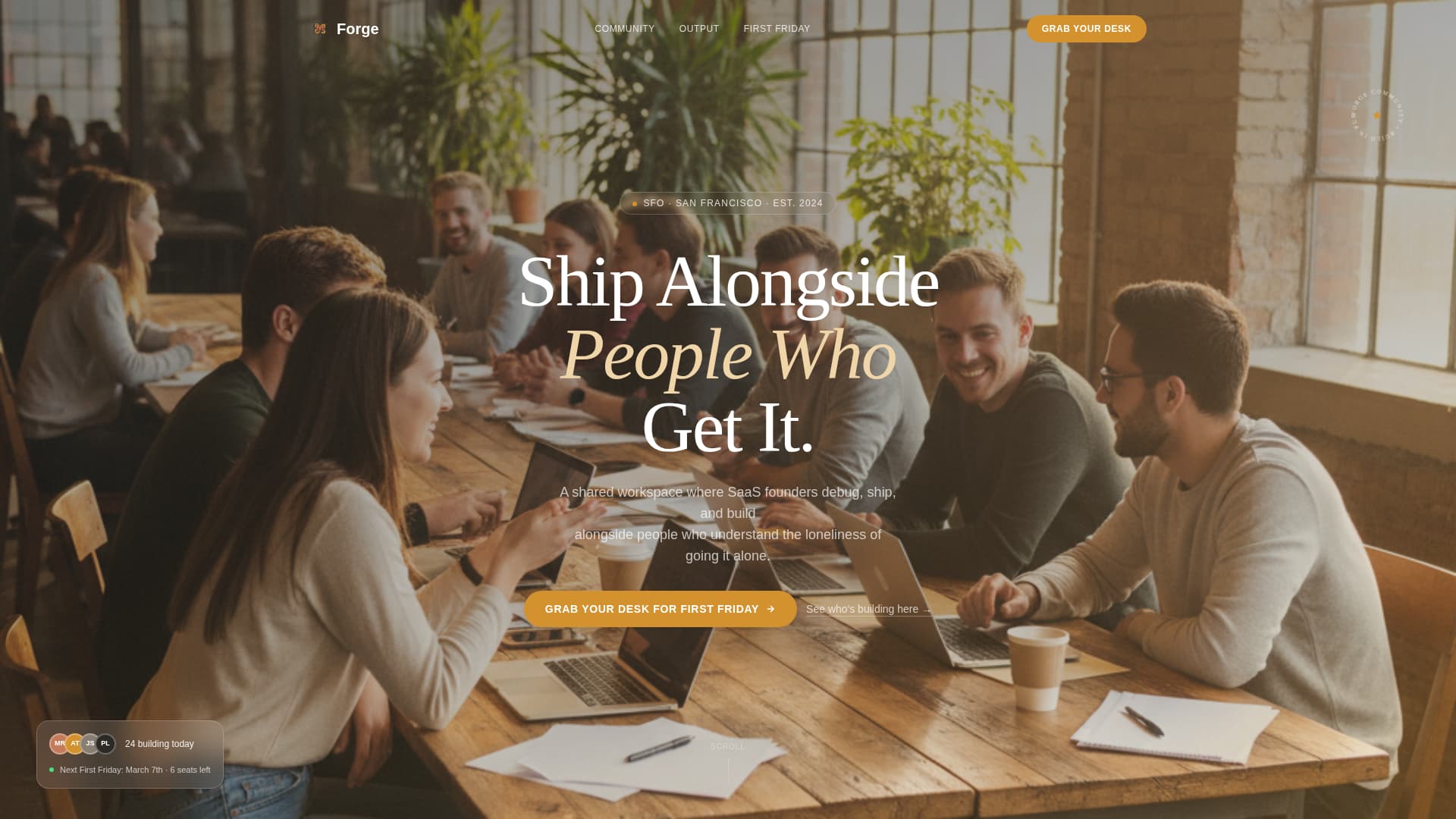 SaaS Builders Community Professional Website Template