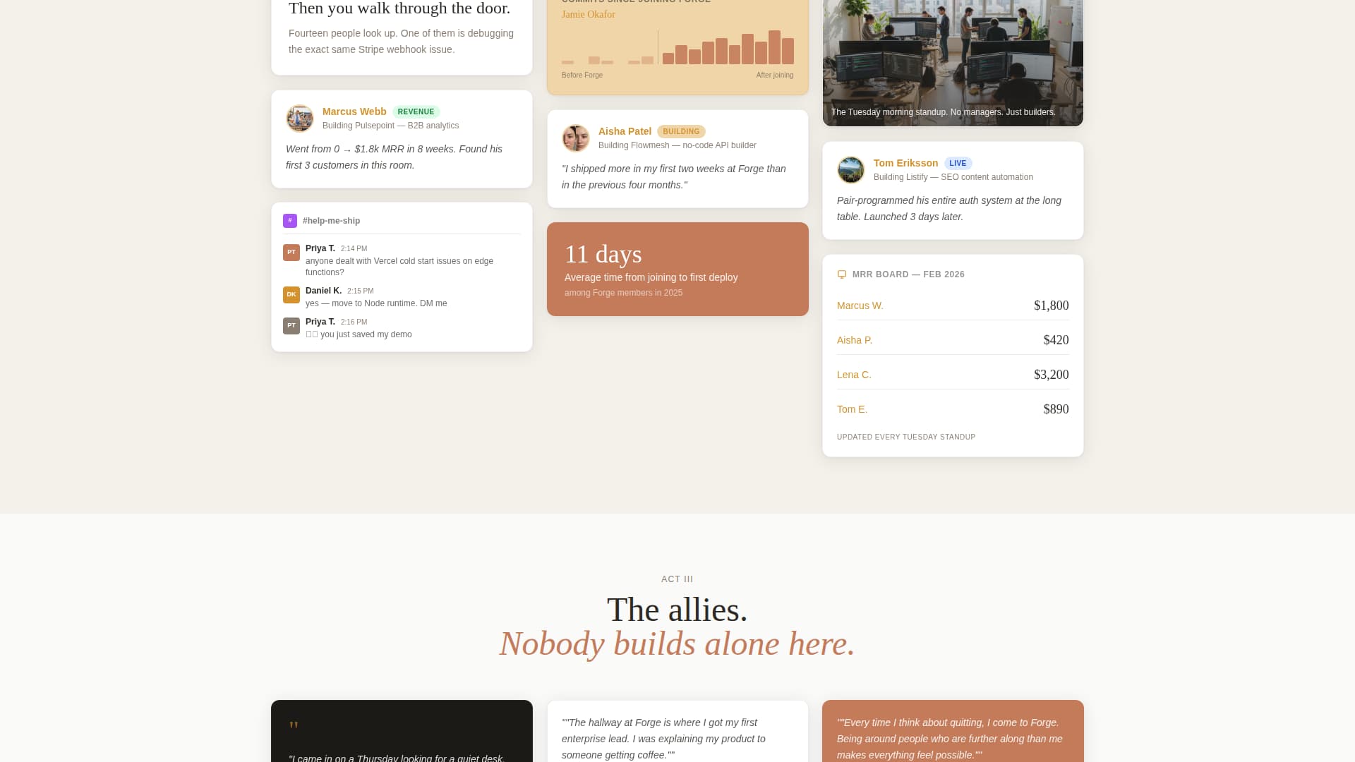 SaaS Builders Community Professional Website Template