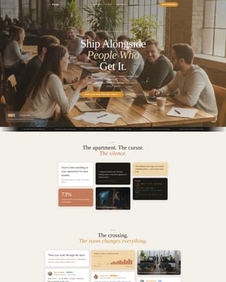 SaaS Builders Community Professional Website Template