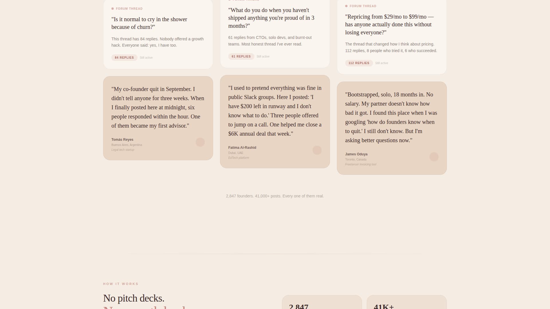 SaaS Builders Community Specialist Reviews Website Template