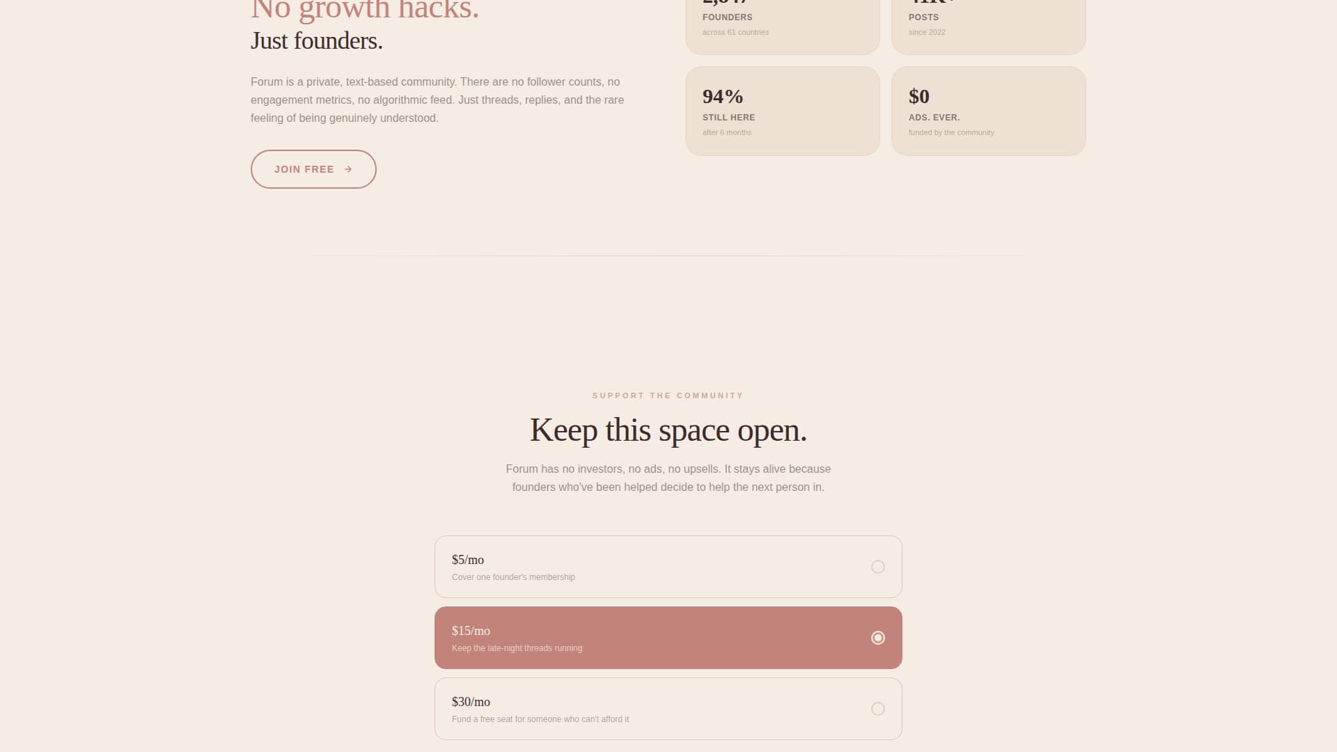 SaaS Builders Community Specialist Reviews Website Template