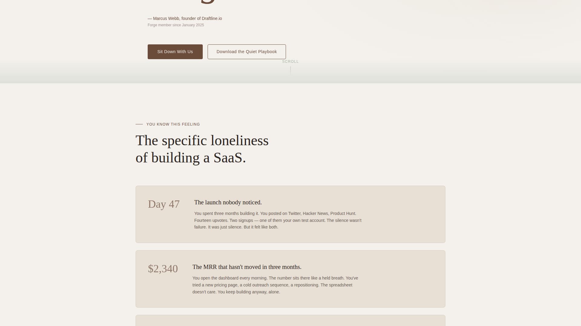 SaaS Builders Community Reviews Website Template