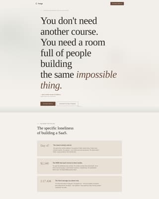 SaaS Builders Community Reviews Website Template