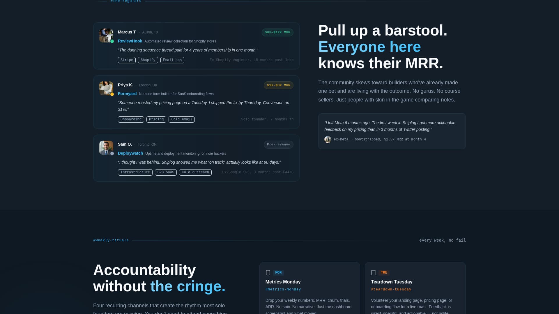SaaS Builders Community Pricing Website Template