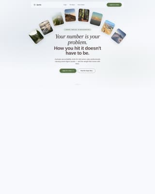 Quota - Powerful Salesaccountability Landing Page Template