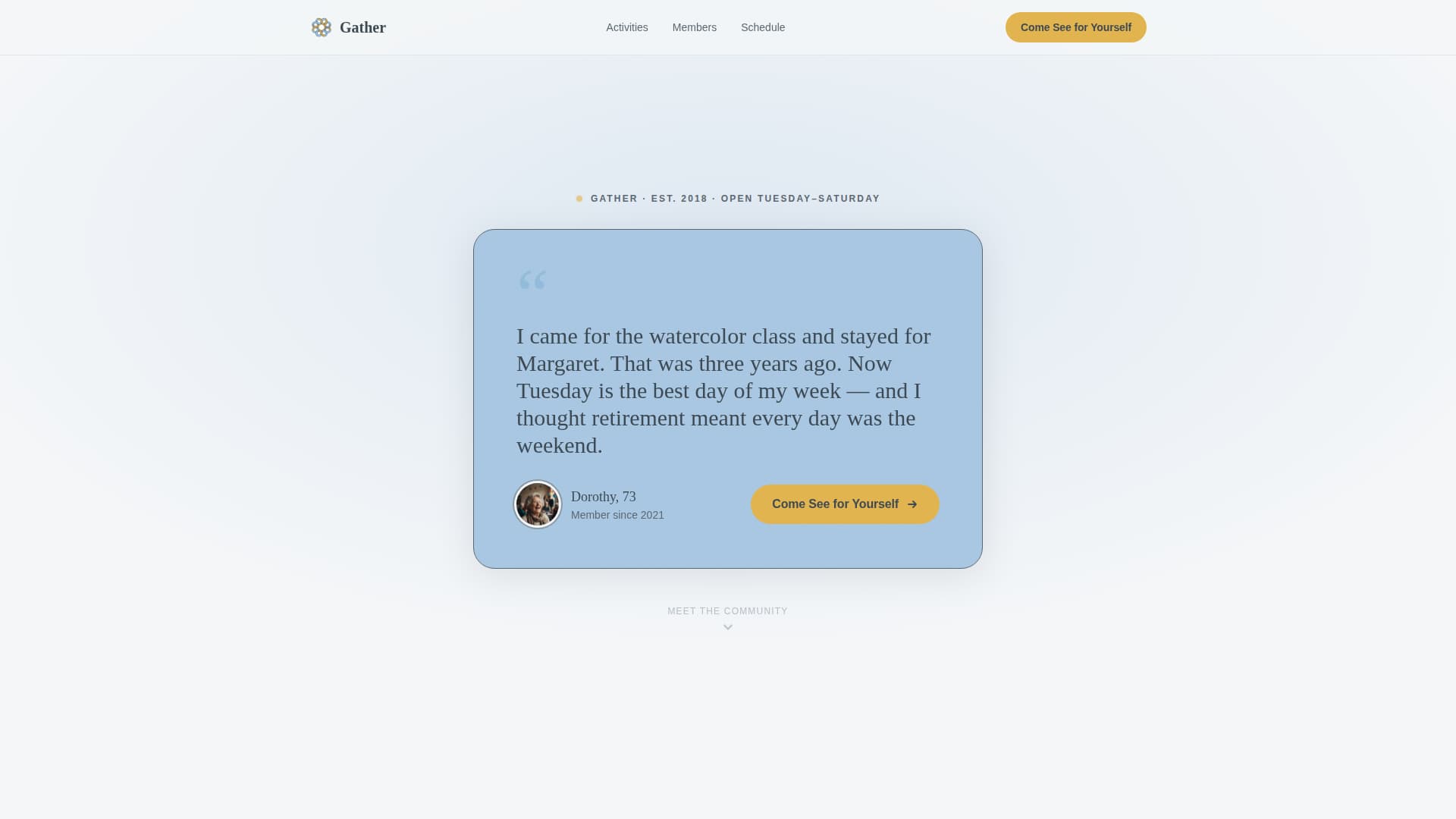 Senior & Elder Appointment Booking Website Template