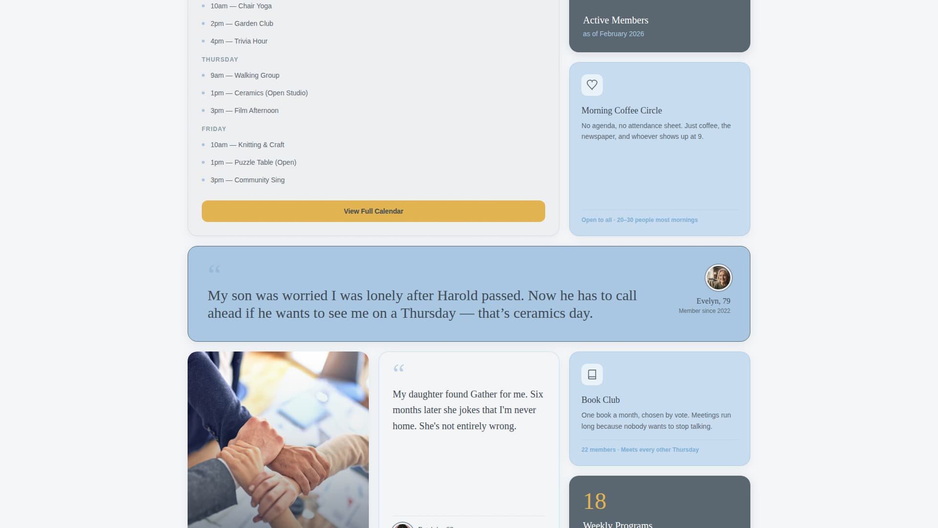 Senior & Elder Appointment Booking Website Template