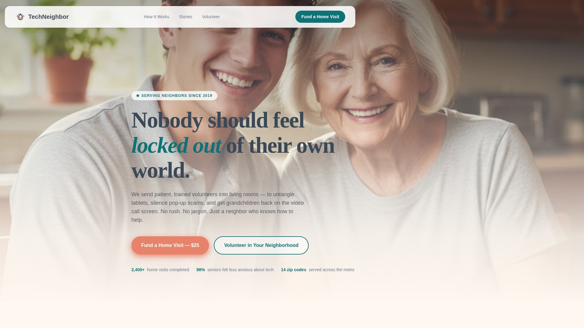 Senior & Elder Privacy Policy & Terms Website Template