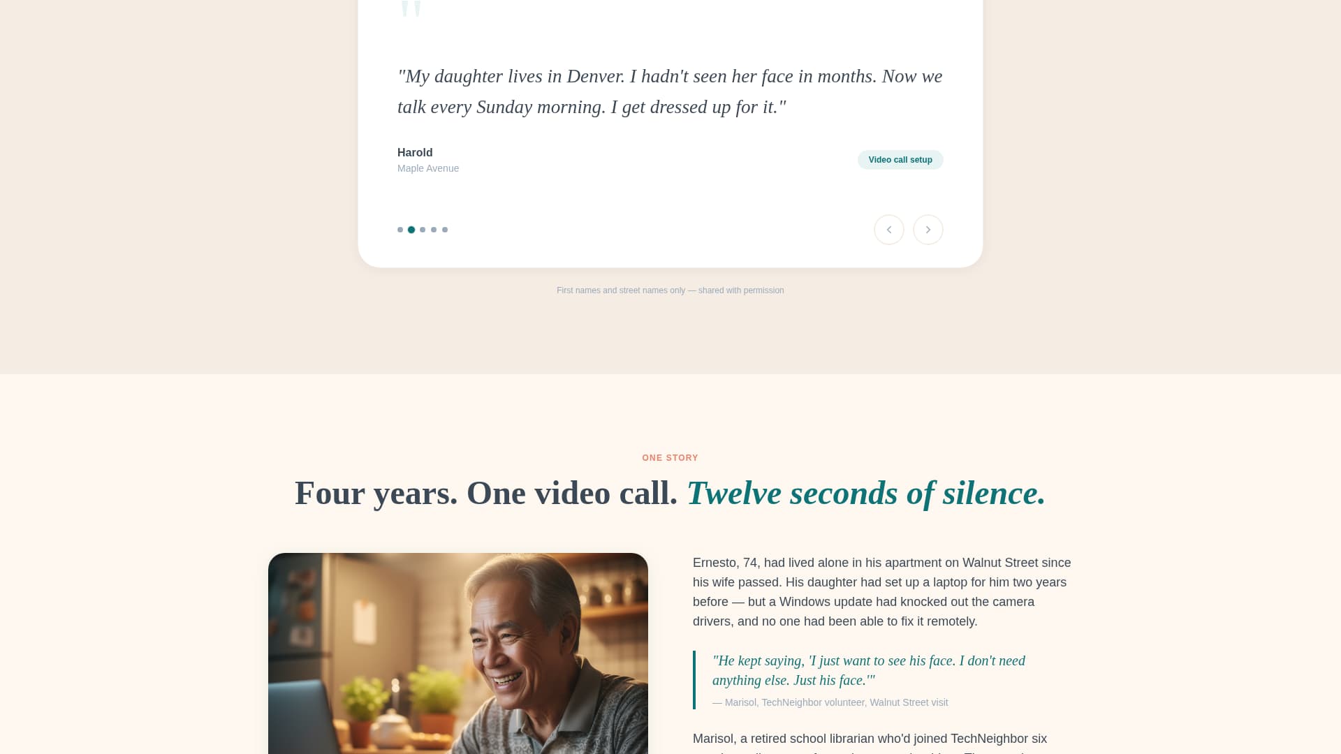 Senior & Elder Privacy Policy & Terms Website Template