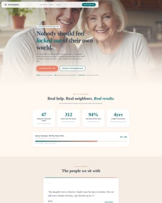 Senior & Elder Privacy Policy & Terms Website Template