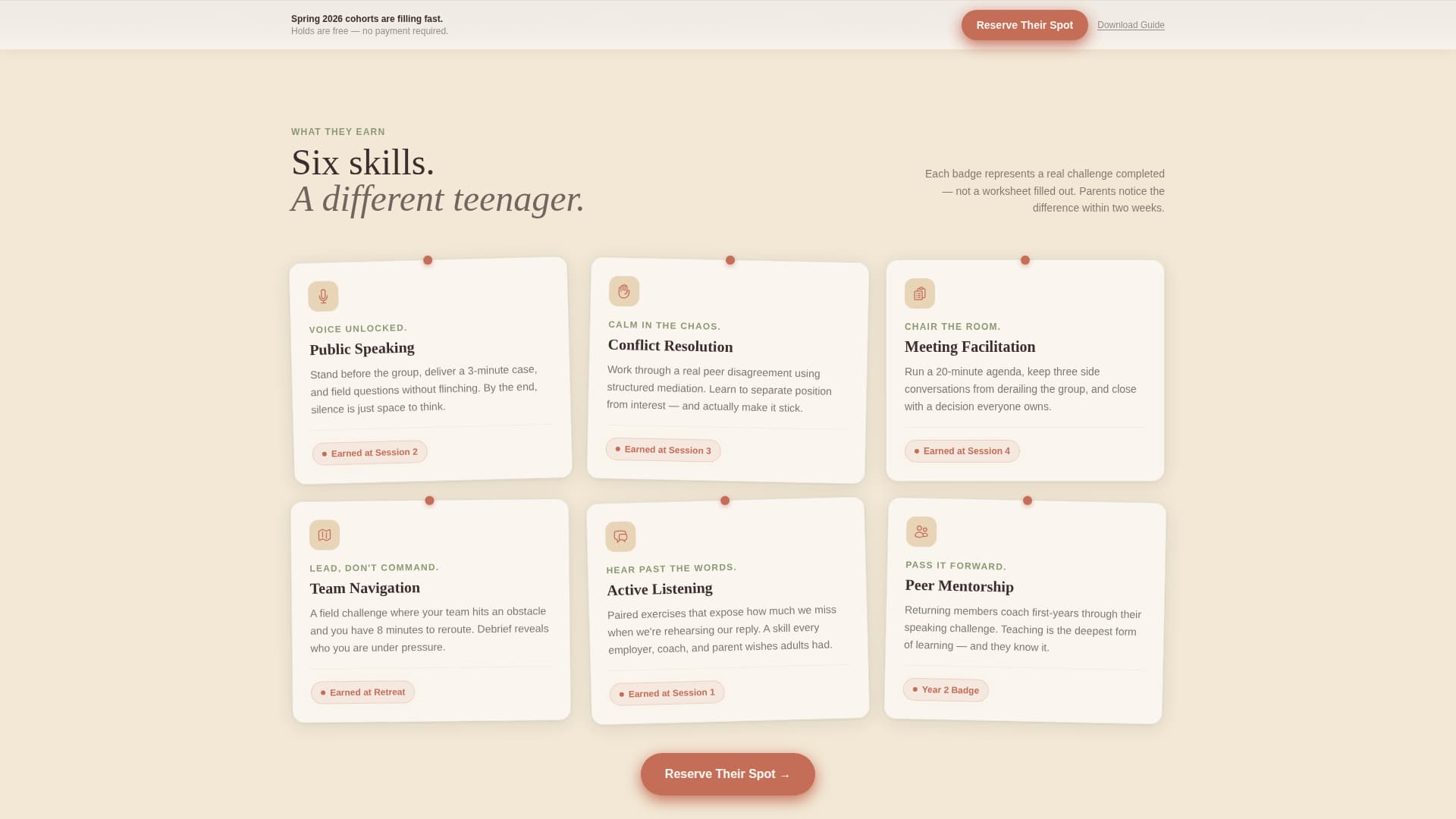Trailhead - Empowering Teenleadership Landing Page Template