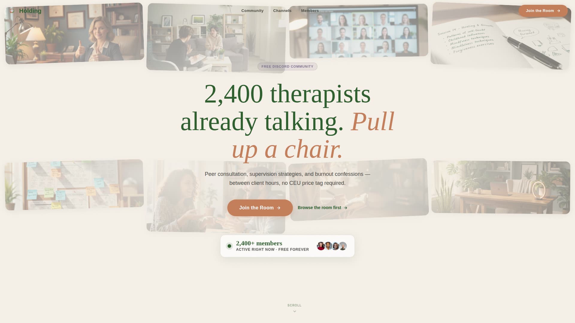 Holding - Thriving Counselors Landing Page Template