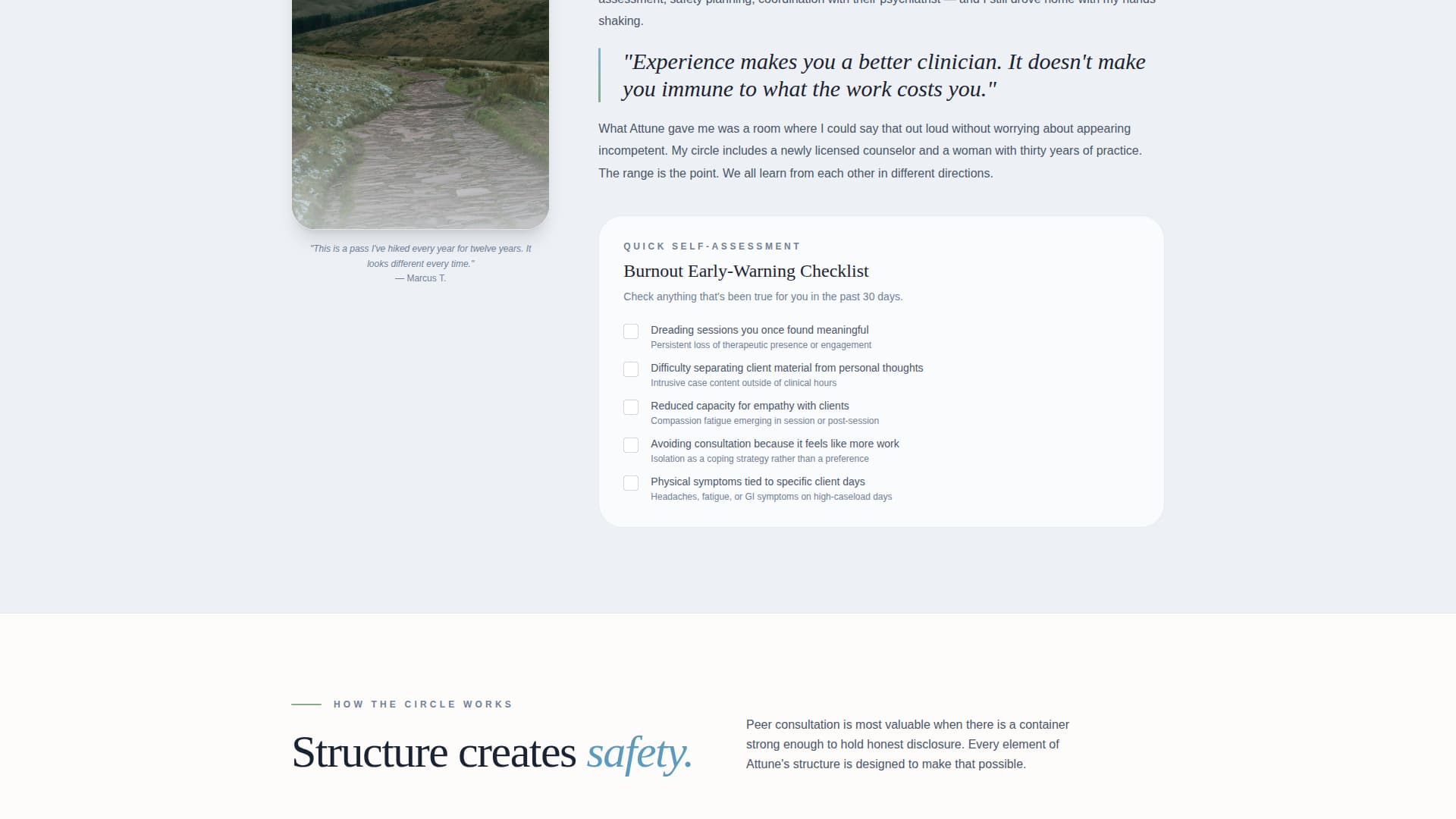 Attune - Restorative Therapists Landing Page Template